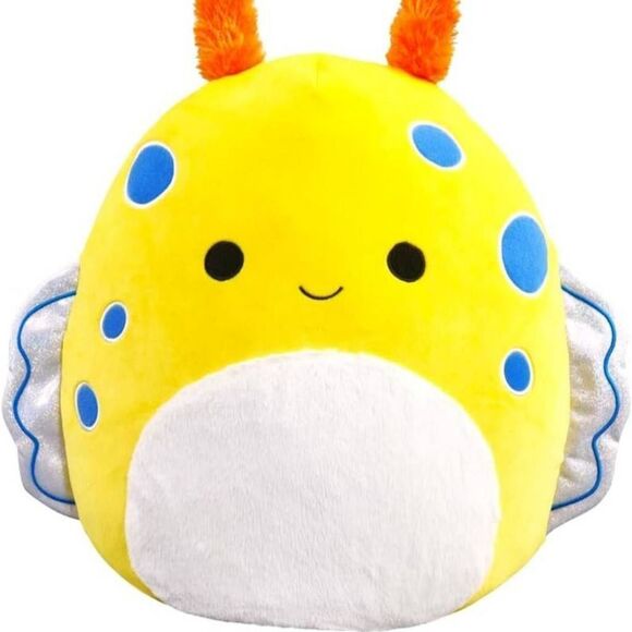 Squishmallows 14 inch Ripply The Yellow Spotted Sea Slug - Ultra Soft Stuffed Pl - Picture 2 of 2